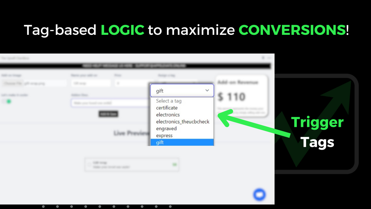 Smart logic to increase sales with upsells and addons