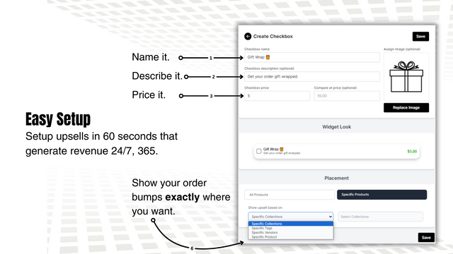 Configuración rápida para el complemento de casilla de verificación de envoltura de regalo de Shopify en menos de 60 segundos