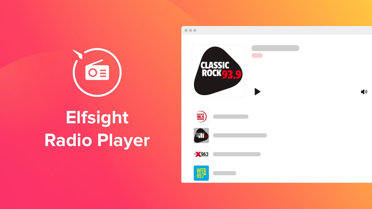 Radio Player by Elfsight Screenshot