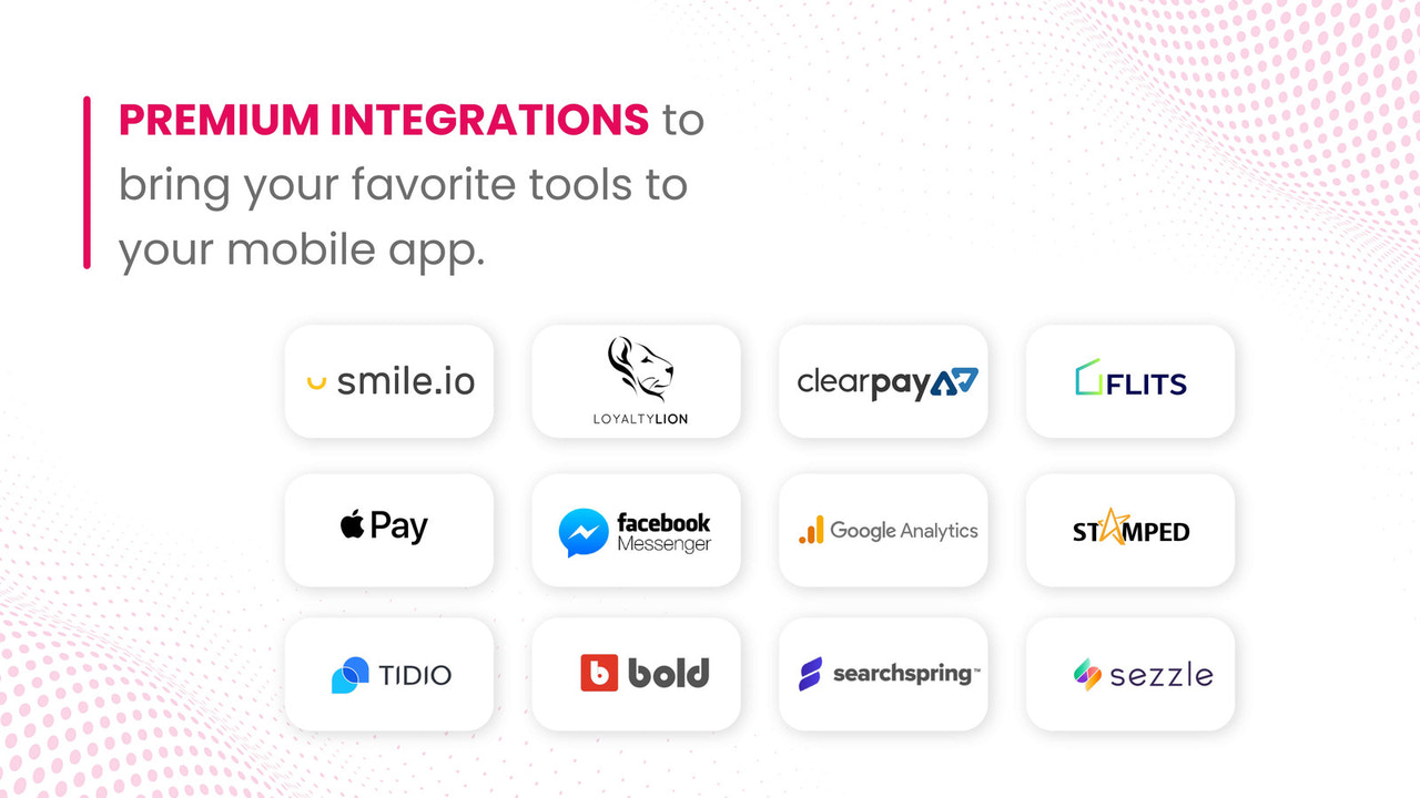 Dozens of premium Integrations