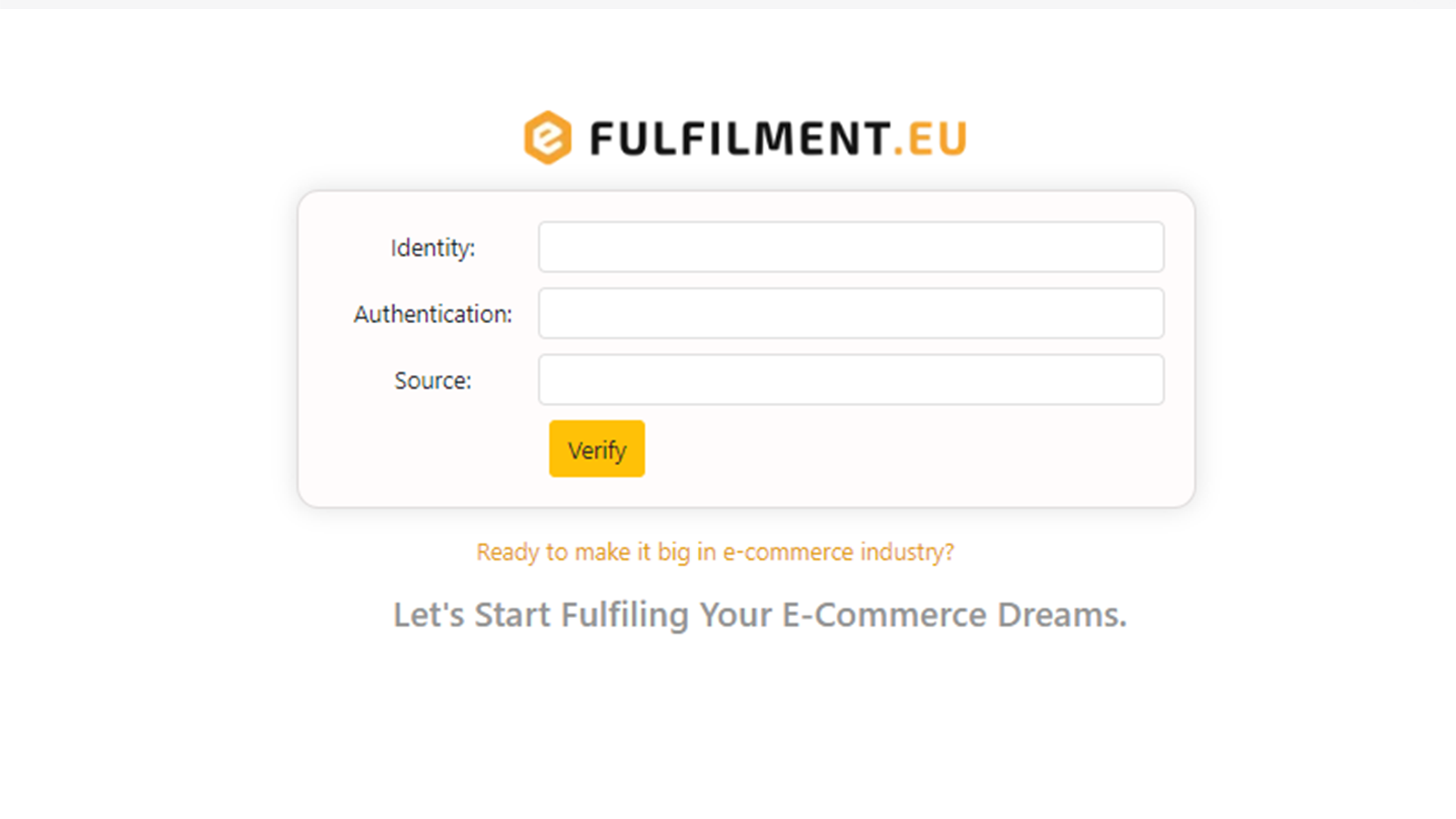 Efulfilment Europe Screenshot