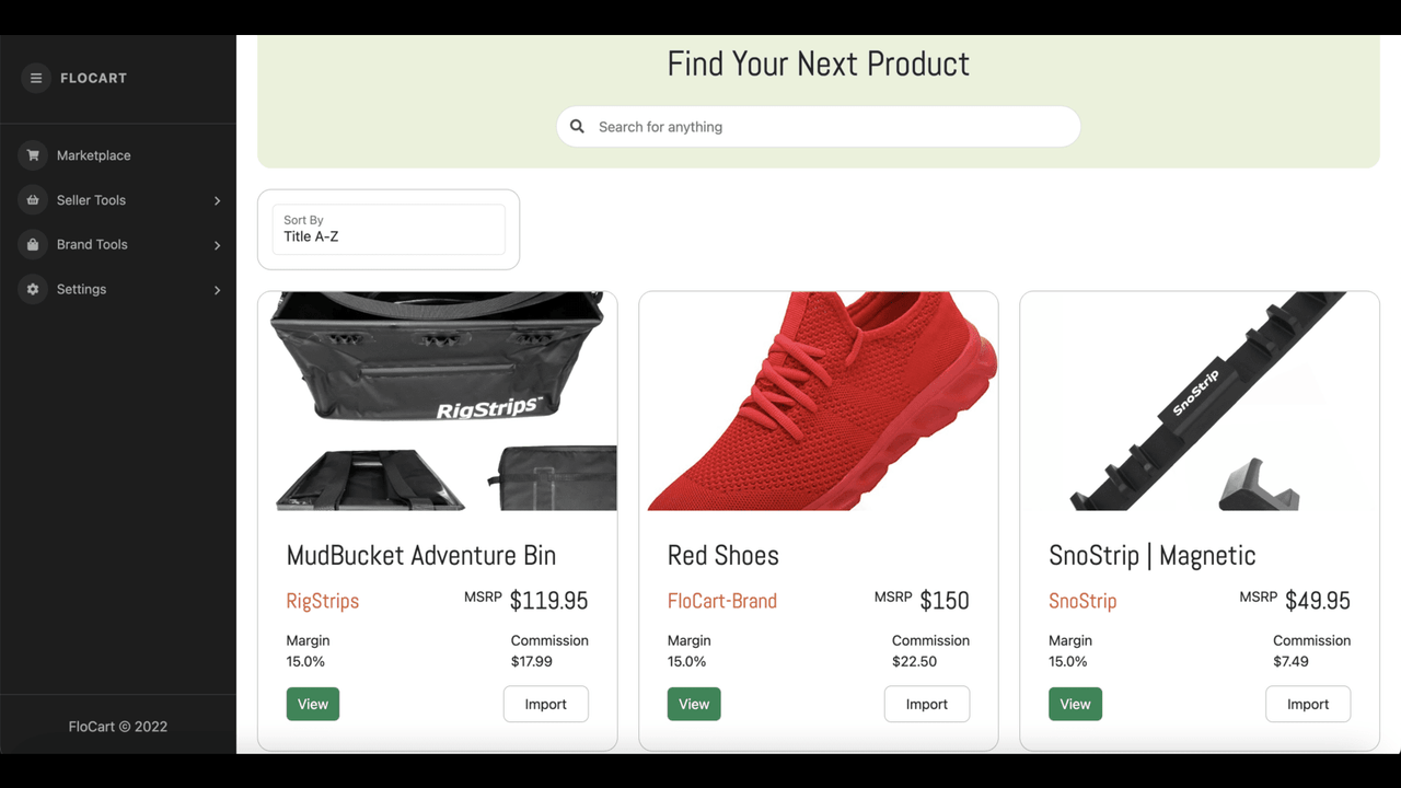View products to dropship and quickly import them to your store