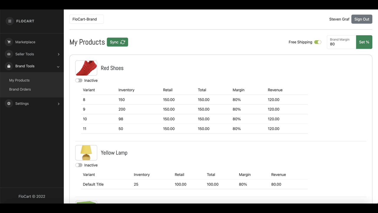 Fügen Sie Ihre Markenprodukte zu Flowcart hinzu, damit Wiederverkäufer sie verkaufen können