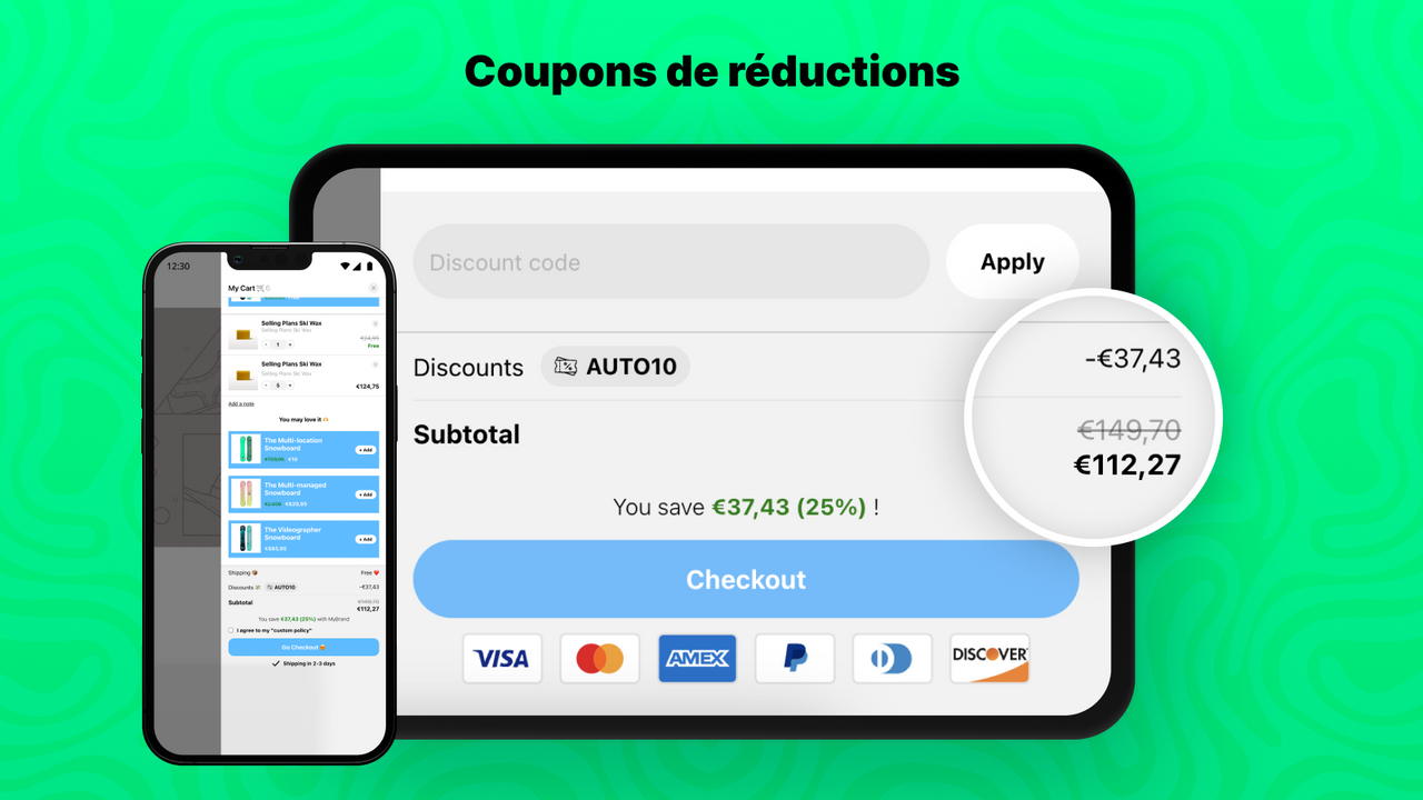 Coupons de reductions