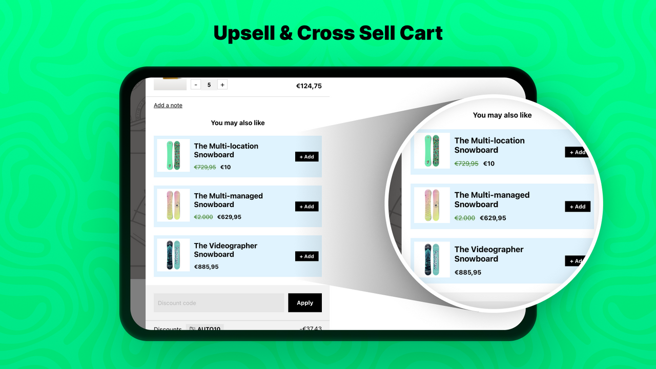 Upsell & Cross Sell Cart