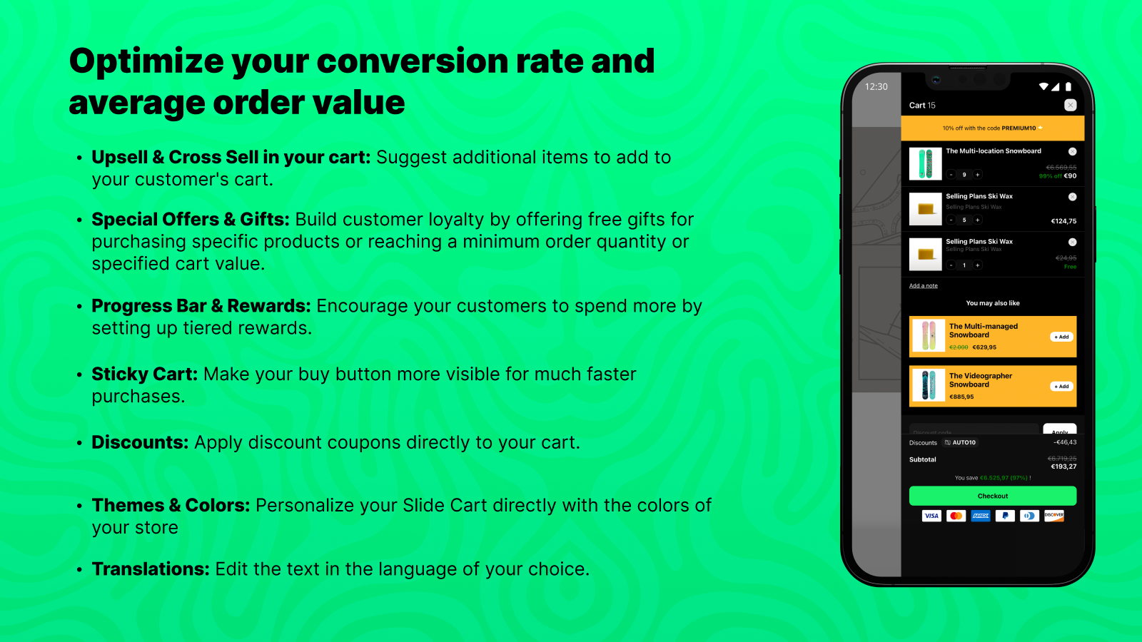 Optimize your conversion rate and average order value