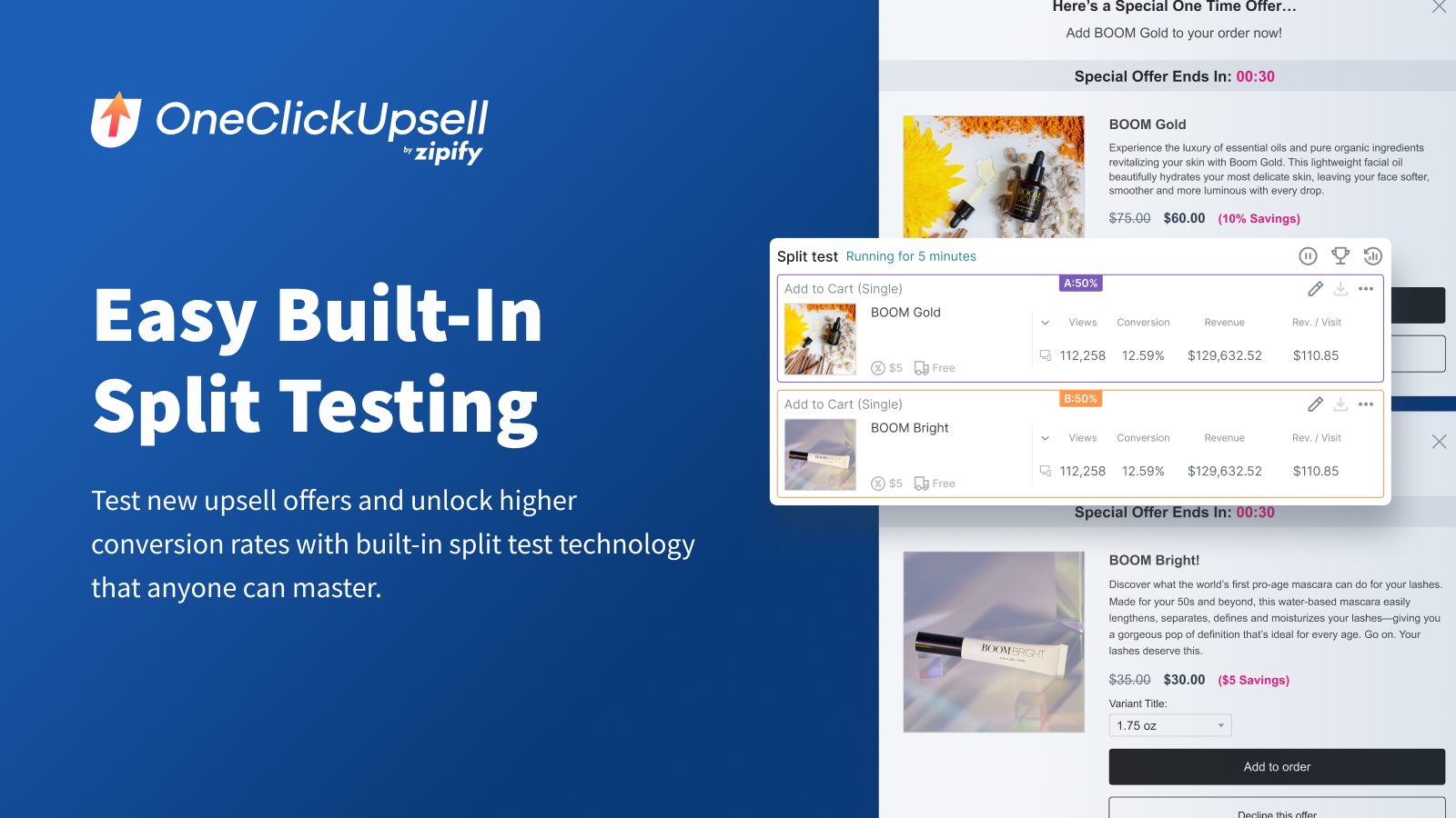 One Click Upsell ‑ Zipify OCU Screenshot