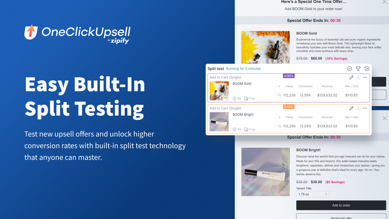 One Click Upsell ‑ Zipify OCU Screenshot