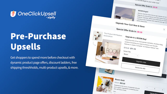 Pre-Purchase (In-Cart) Upsells