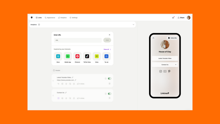 Linktree Screenshot