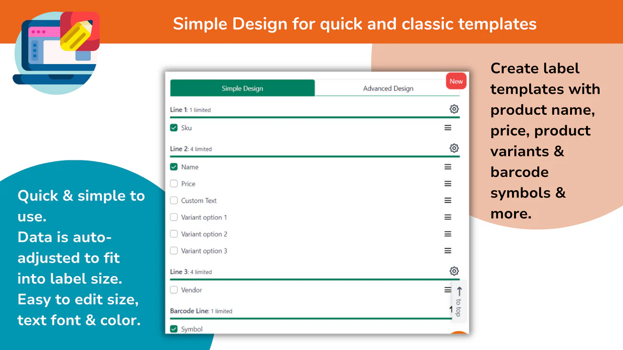 Simple Design for quick and classic templates