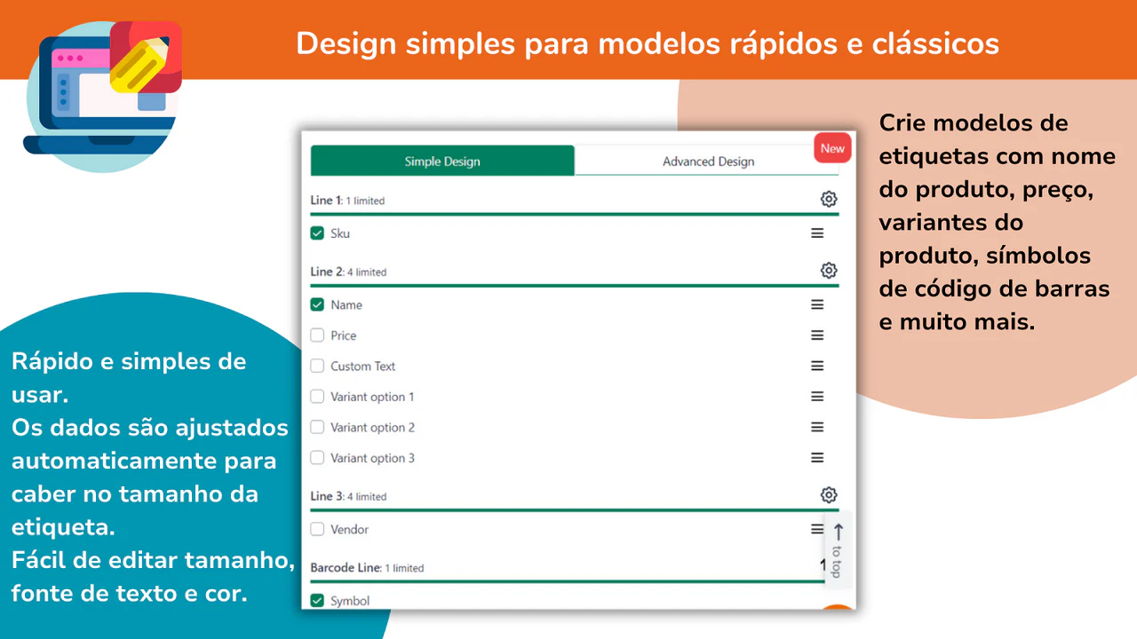 Design simples para modelos rápidos e clássicos