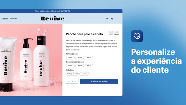 Personalize a experiência do cliente