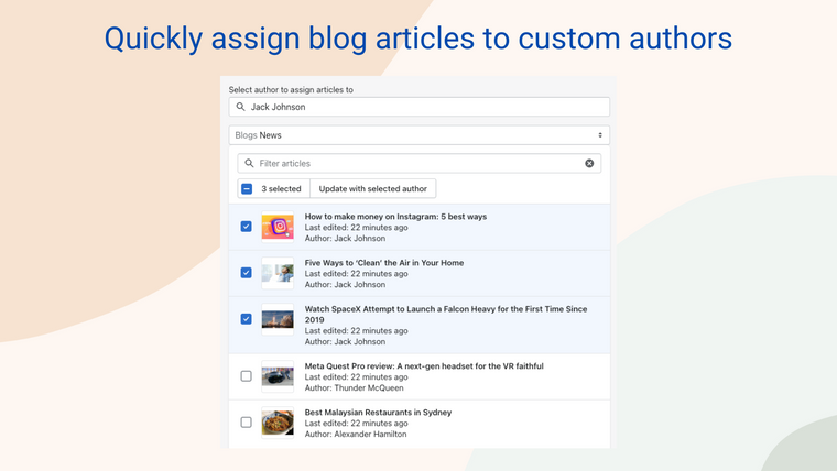 Hyve ‑ Custom Blog Authors Screenshot