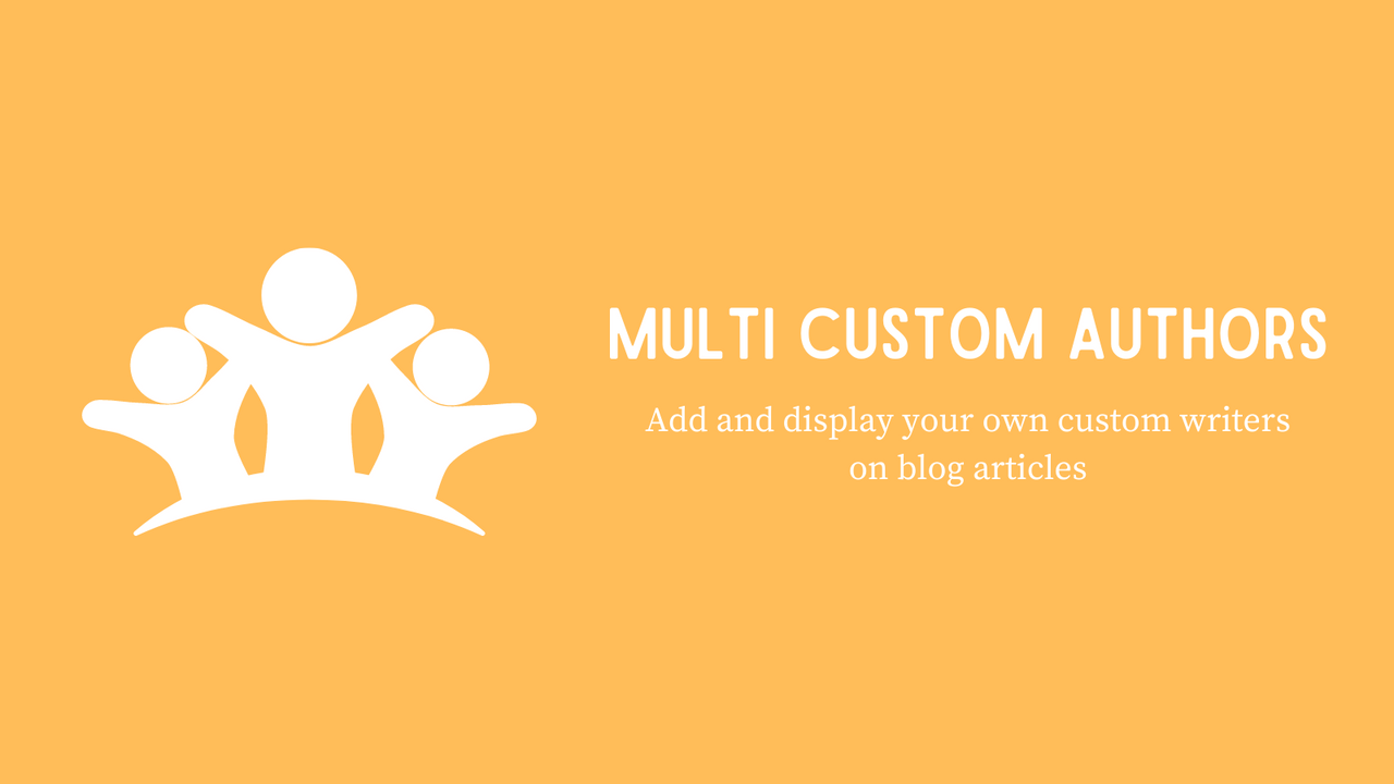 Add and display your own custom writers on blog articles