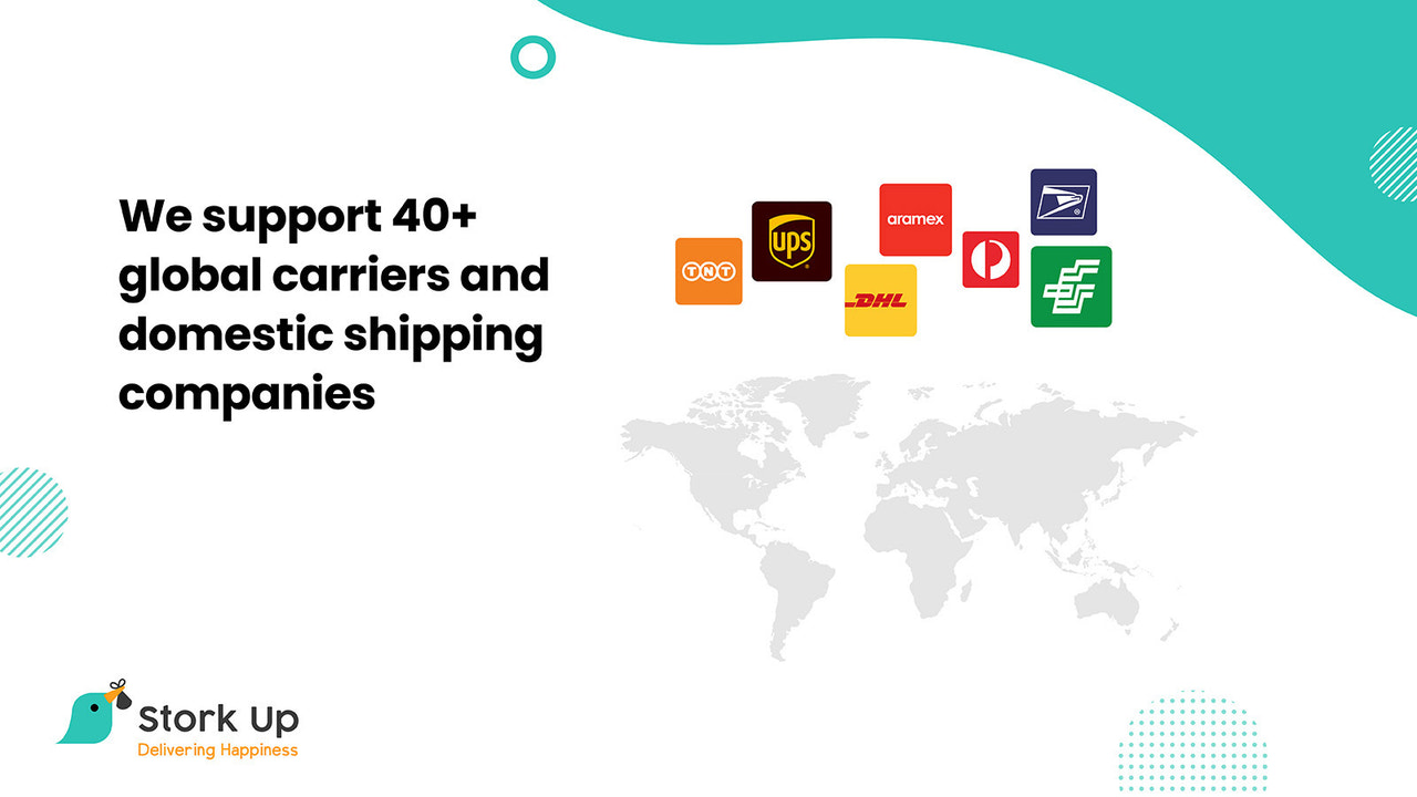 Support 40+ global carriers and domestic shipping companies