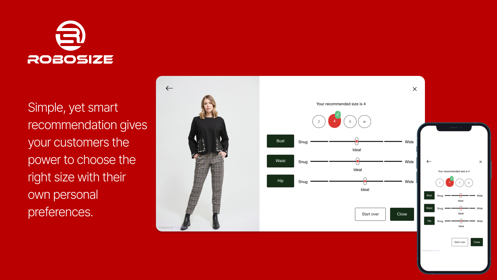 Robosize, sistema de recomendación simple pero inteligente