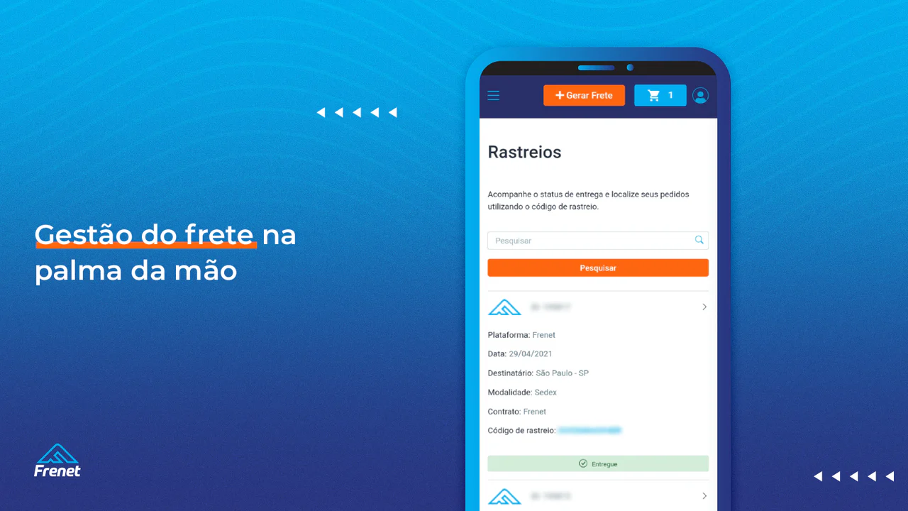 Gestão do frete na palma da mão