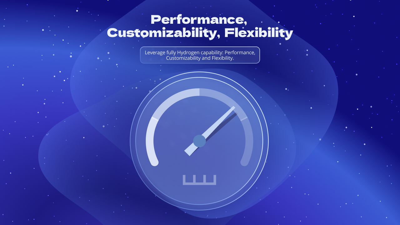 Performance,  Customizability,  Flexibility