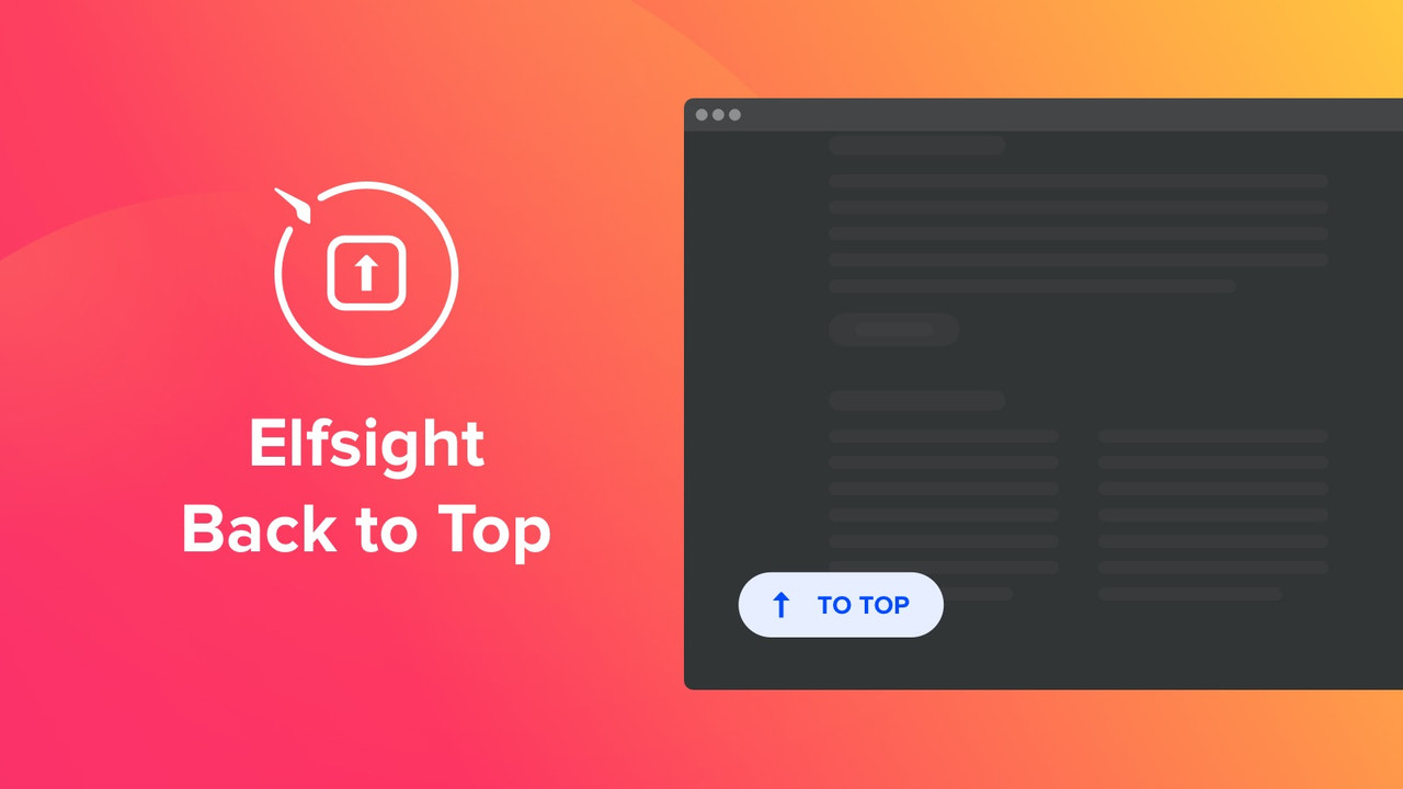 Back to Top Button for Shopify by Elfsight