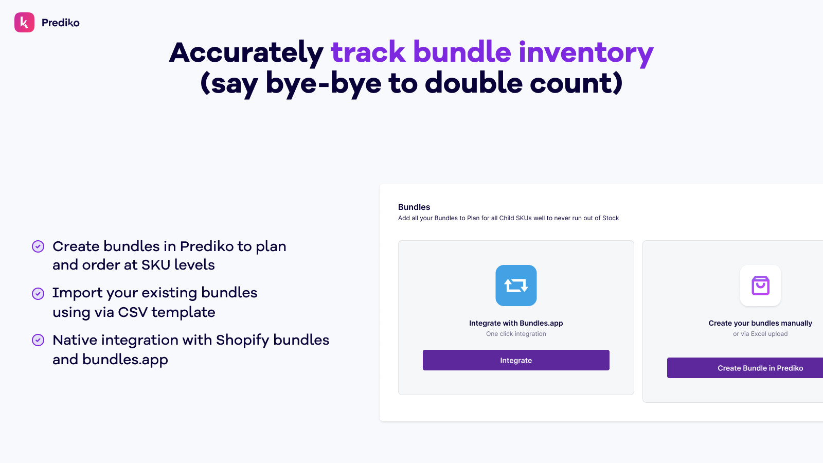 Bundle inventory management for D2C brands 