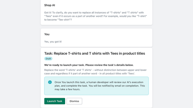 Define and launch tasks