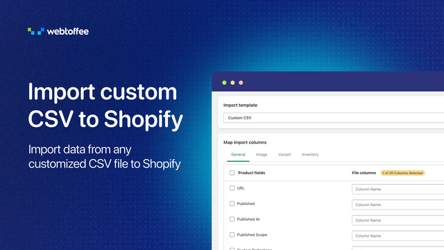 Importieren Sie benutzerdefinierte CSV zu Shopify