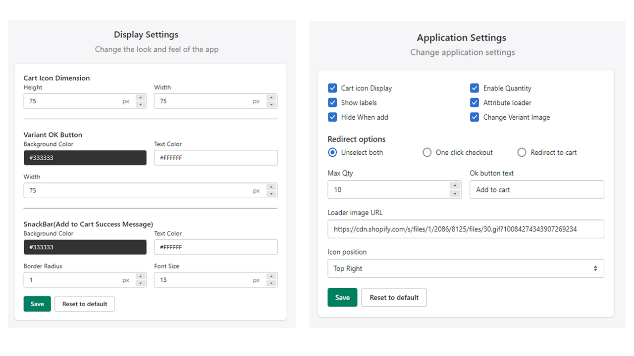 Configuraciones