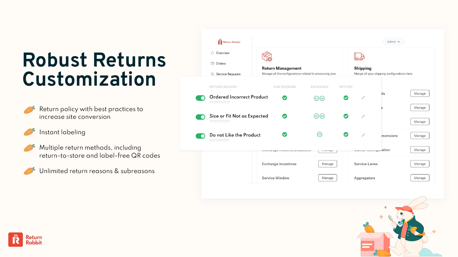 Return Rabbit - #1 Ecommerce Returns & Exchanges Management App for Shopify