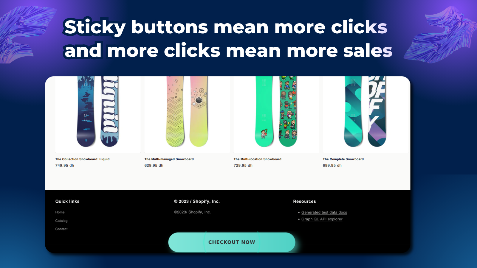 Sticky Buy Buttons Screenshot