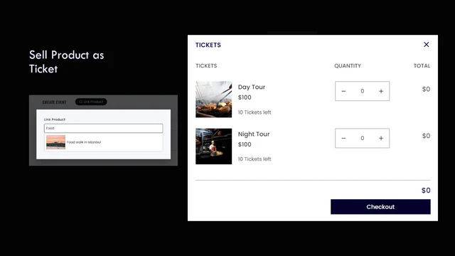 Verkaufen Sie Shopify-Produkte als Tickets