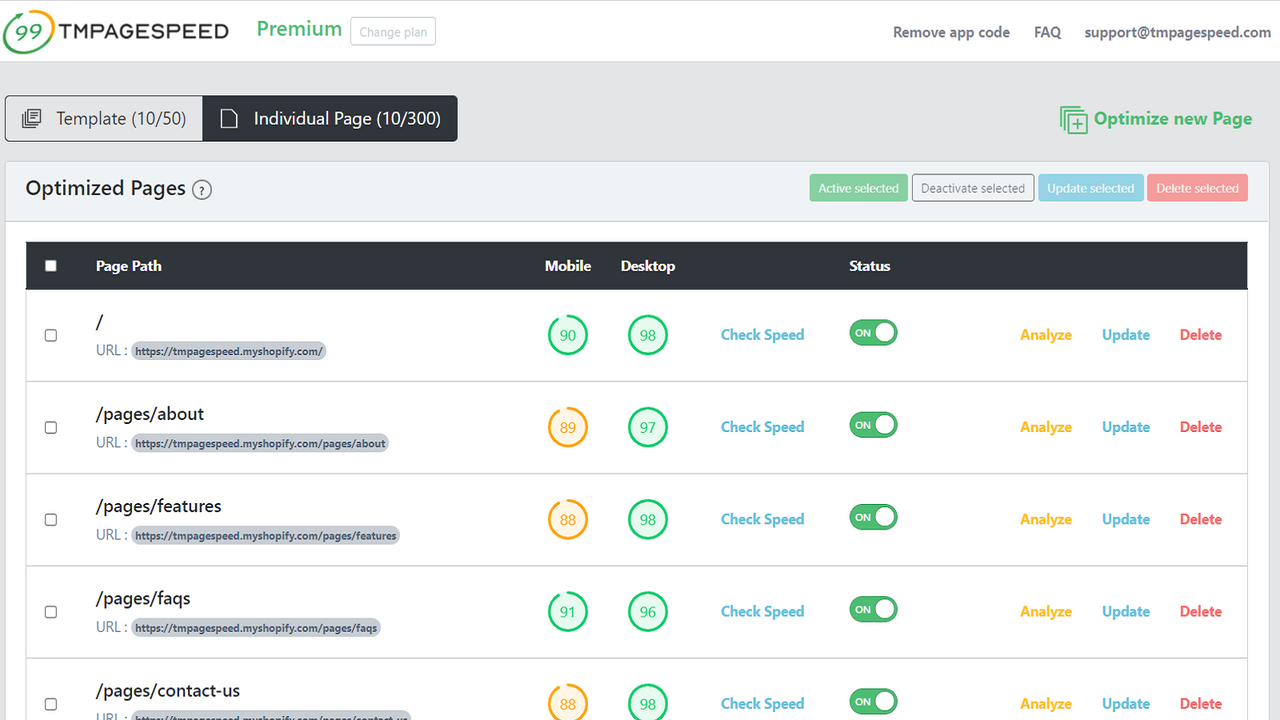 optimerad lista