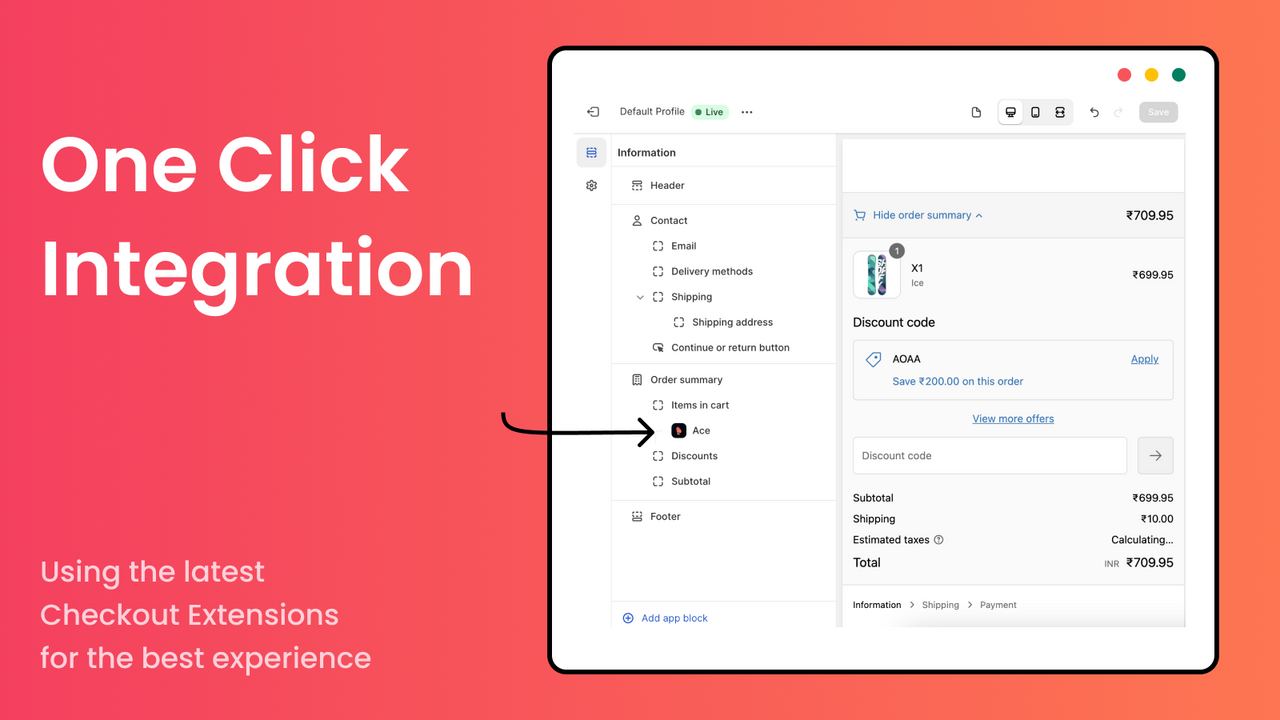 La mejor experiencia utilizando extensiones de pago y configuración con 1 clic