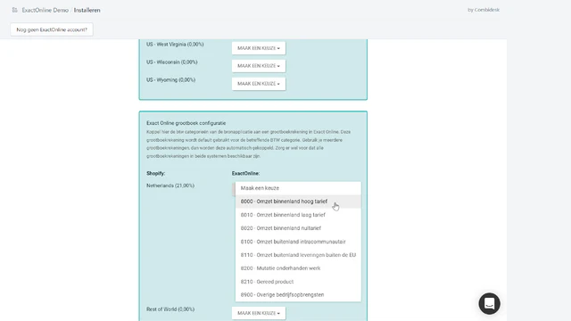 Select your ledger account