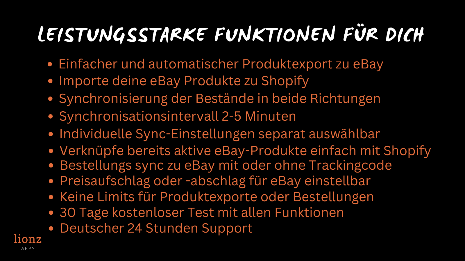 Funktionen eBay App