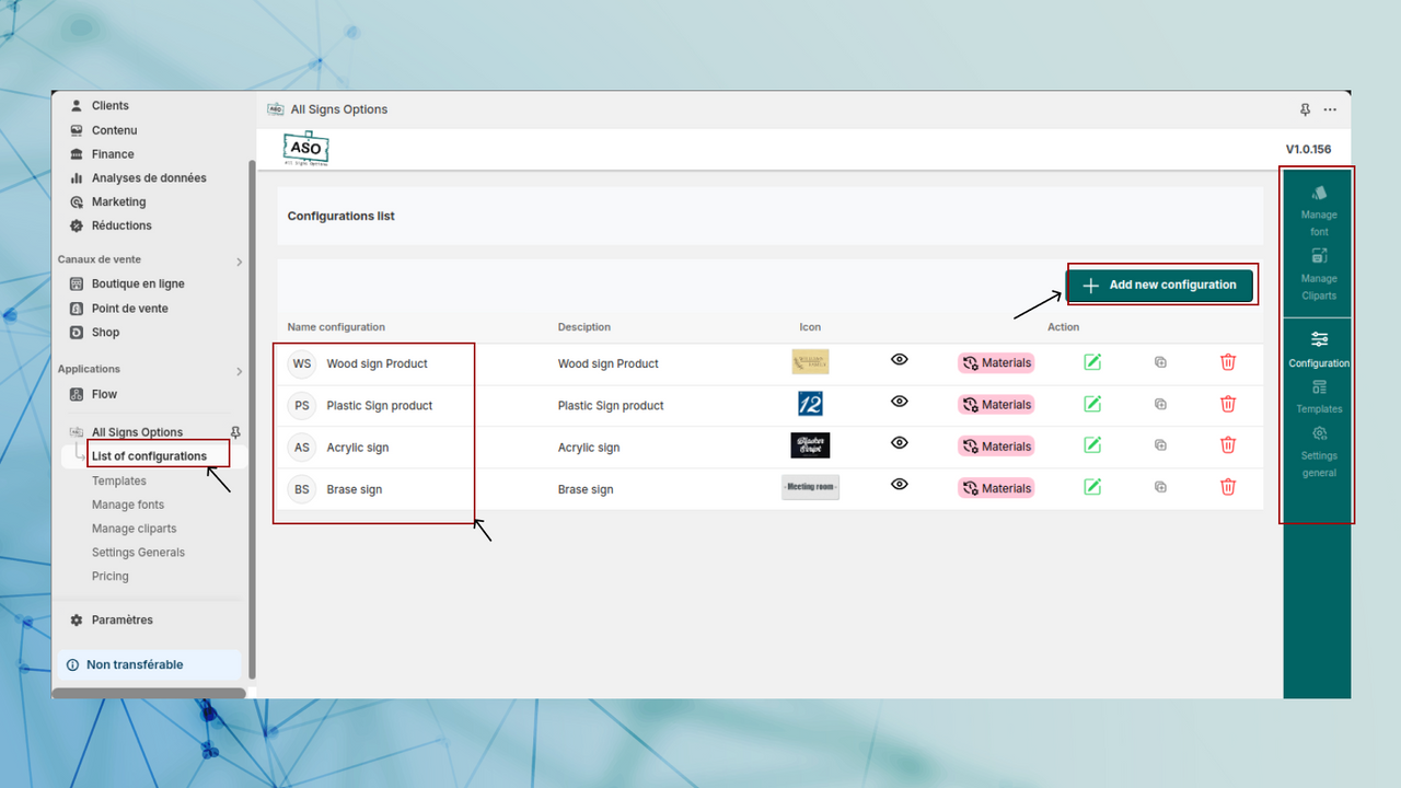 Crear configuración de diseño de señal personalizada