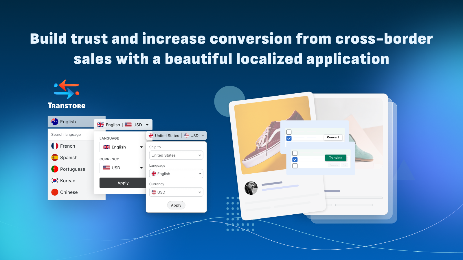 Build trust and increase conversion from cross-border sales