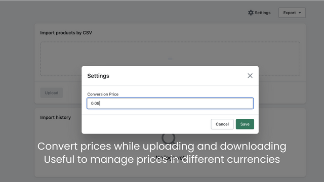 bulk transporter price conversion for multiple currencies