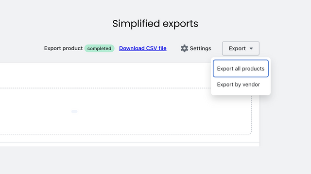 exportação de produtos completos e por fornecedor do bulk transporter