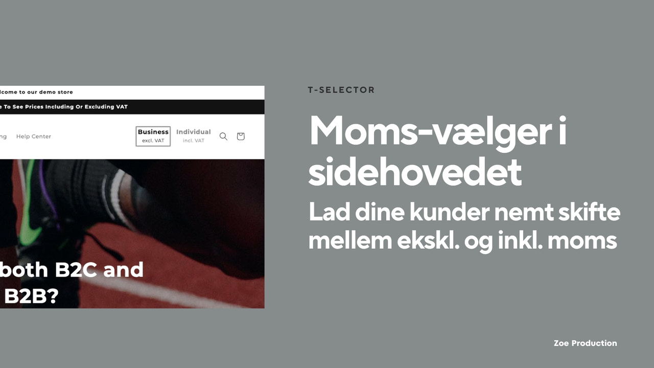 Moms-vælger i sidehovedet