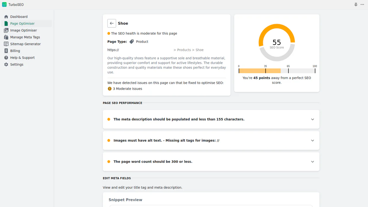 Detecta y soluciona problemas de SEO con facilidad para mejorar el rendimiento.