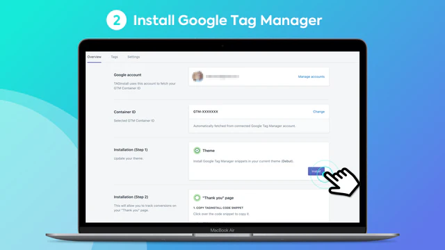 Easy Tag - 安装Google标签管理器