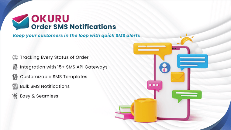 OKURU Order SMS Notifications Screenshot