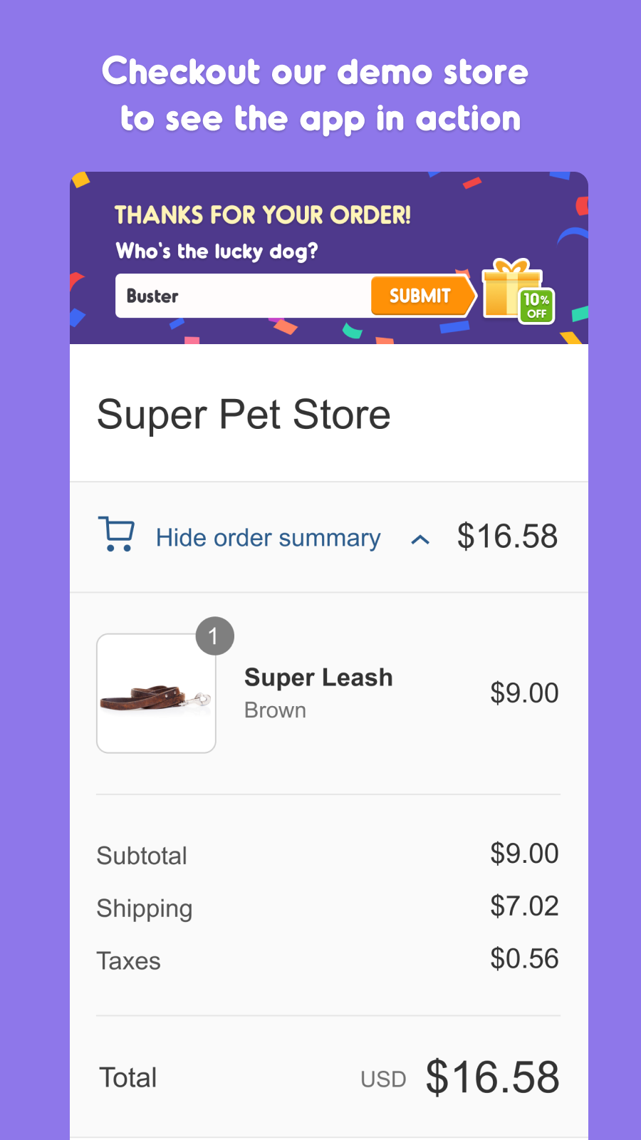 Petlytics: Pet Store Marketing Screenshot