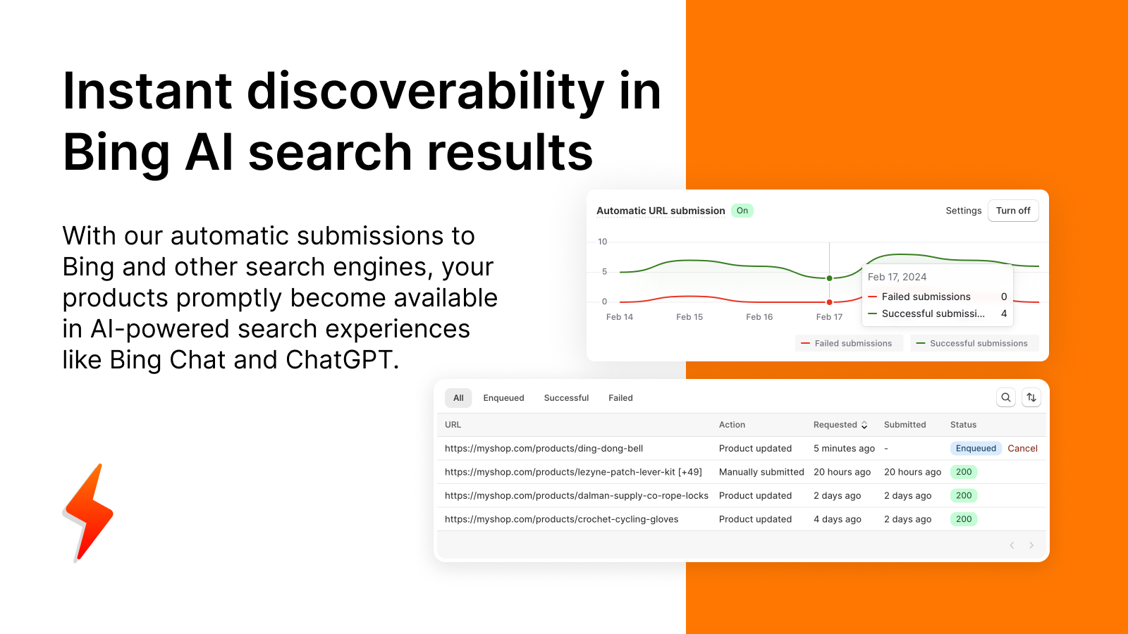 Instant discoverability in Bing AI search results - InstaIndex