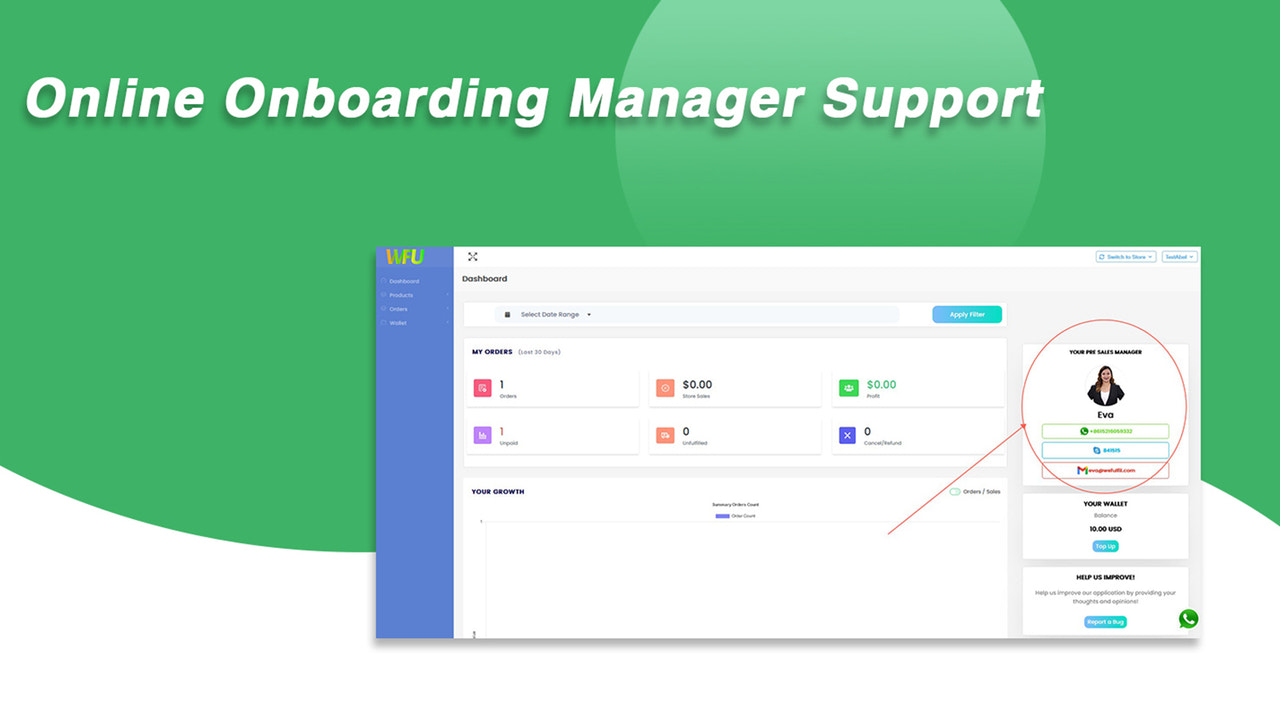 Online support fra Onboarding Manager