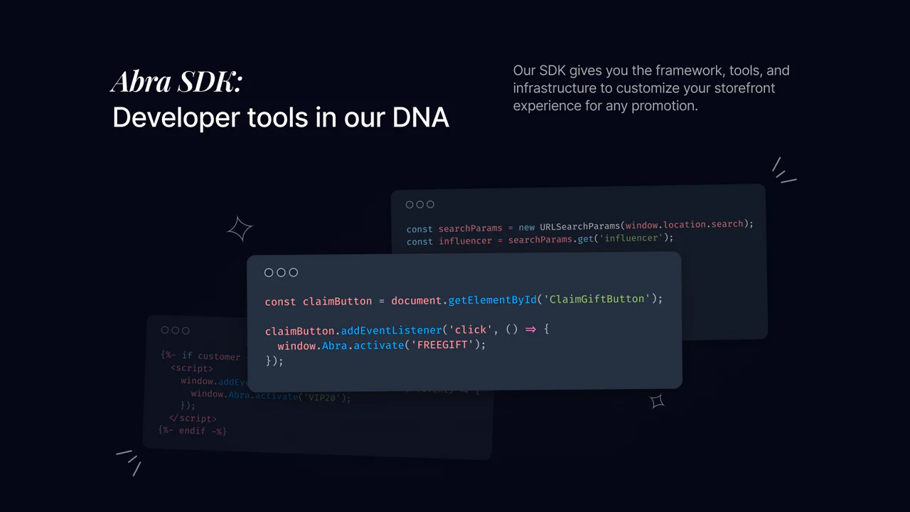 Abra SDK: forbedr din butiksoplevelse for enhver kampagne