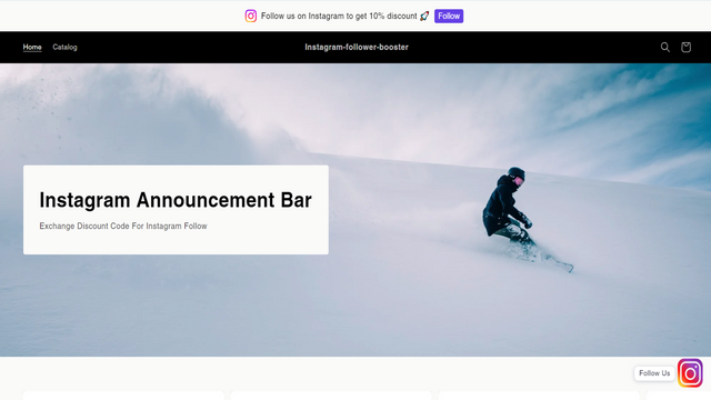 Instagram-announcement-bar