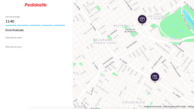 PedidosYa Envíos Screenshot