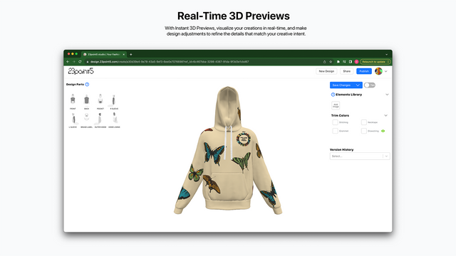 Real-Time 3D previews